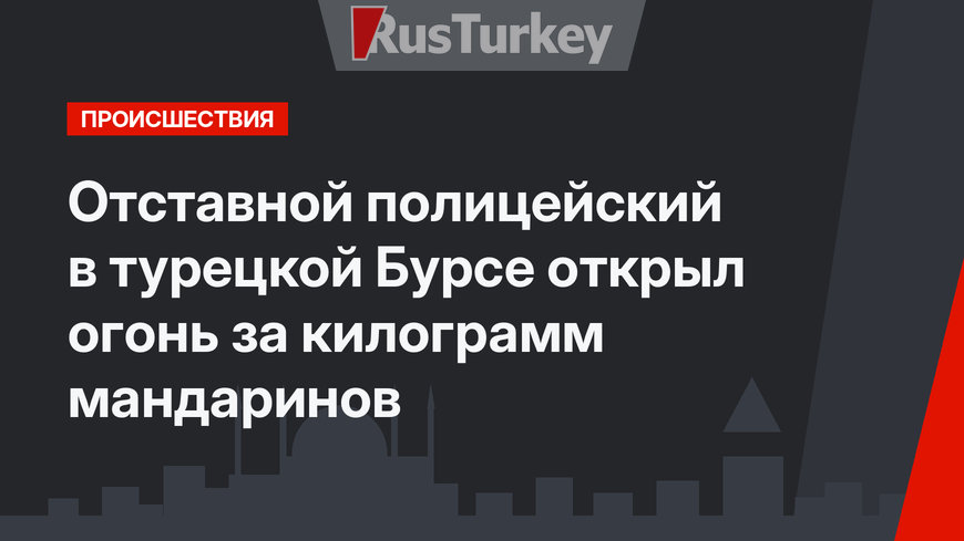 Отставной полицейский в турецкой Бурсе открыл огонь за килограмм мандаринов