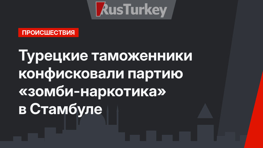 Турецкие таможенники конфисковали партию «зомби-наркотика» в Стамбуле