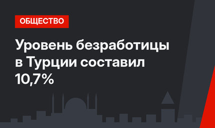 Уровень безработицы в Турции составил 10,7%