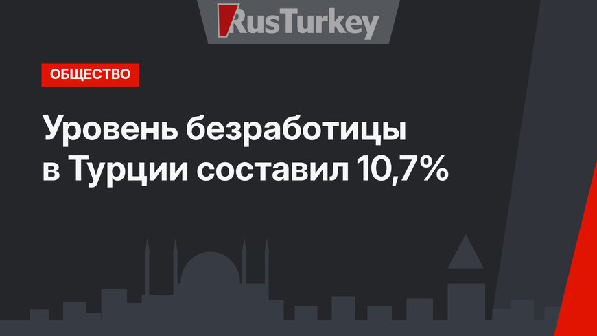 Уровень безработицы в Турции составил 10,7%