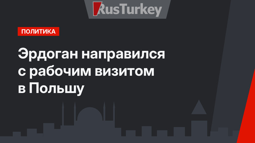 Эрдоган направился с рабочим визитом в Польшу