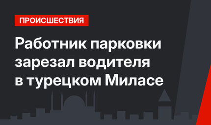 Работник парковки зарезал водителя в турецком Миласе