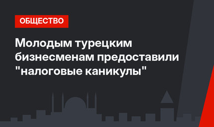 Молодым турецким бизнесменам предоставили "налоговые каникулы"