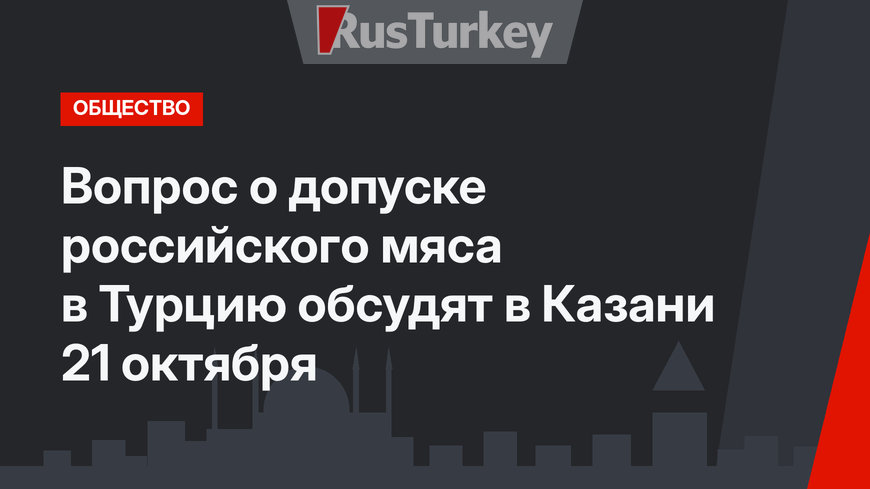 Вопрос о допуске российского мяса в Турцию обсудят в Казани  21 октября