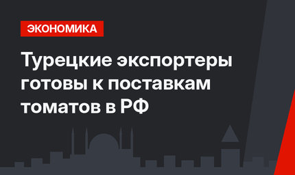 Турецкие экспортеры готовы к поставкам томатов в РФ
