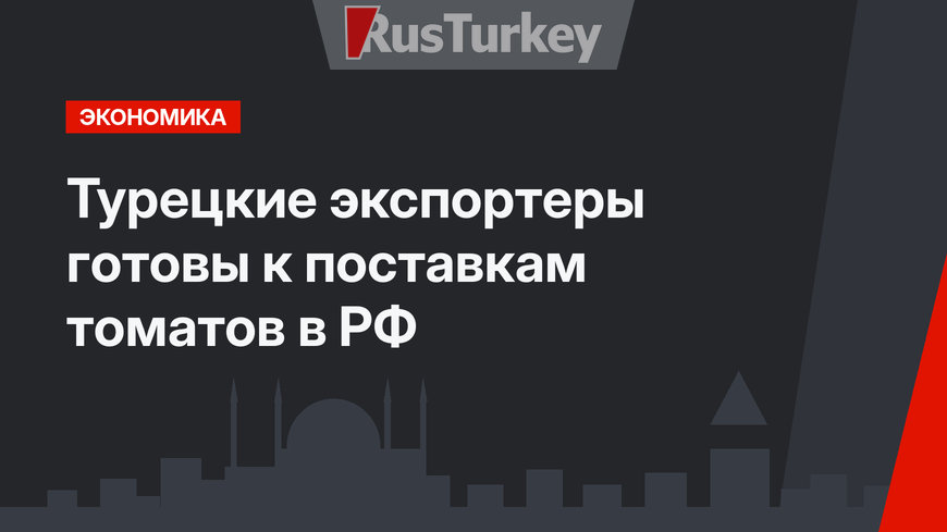 Турецкие экспортеры готовы к поставкам томатов в РФ