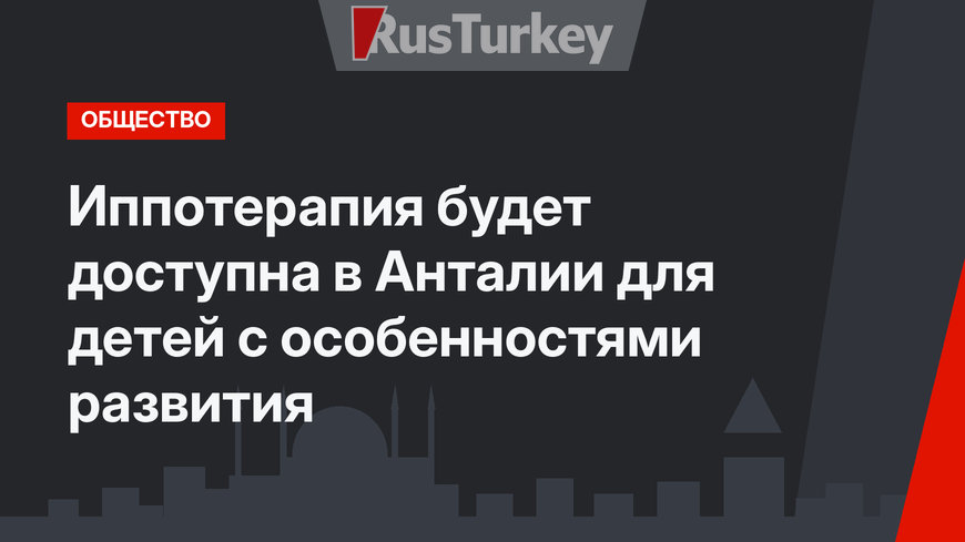 Иппотерапия будет доступна в Анталии для детей с особенностями развития