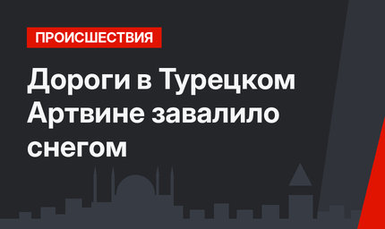 Дороги в Турецком Артвине завалило снегом
