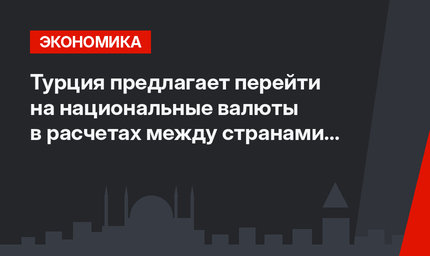 Турция предлагает перейти на национальные валюты в расчетах между странами "Исламской восьмерки"