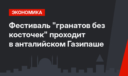 Фестиваль "гранатов без косточек" проходит в анталийском Газипаше