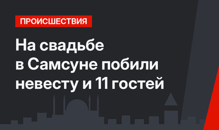 На свадьбе в Самсуне побили невесту и 11 гостей