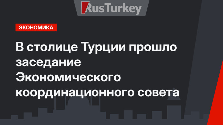 В столице Турции прошло заседание Экономического координационного совета