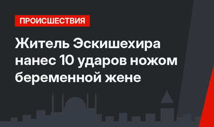 Житель Эскишехира нанес 10 ударов ножом беременной жене