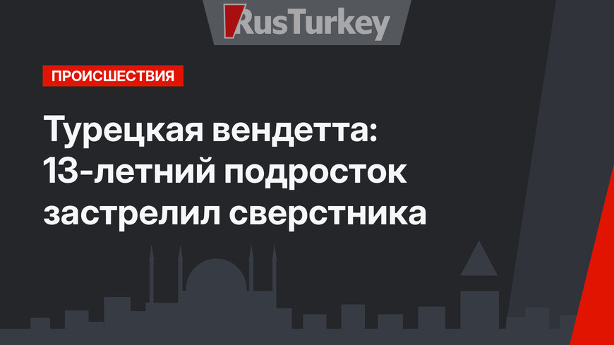 Турецкая вендетта:  13-летний подросток застрелил сверстника