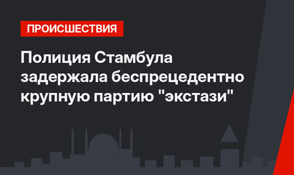 Полиция Стамбула задержала беспрецедентно крупную партию "экстази"