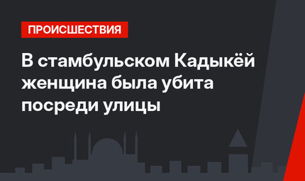 В стамбульском Кадыкёй женщина была убита посреди улицы