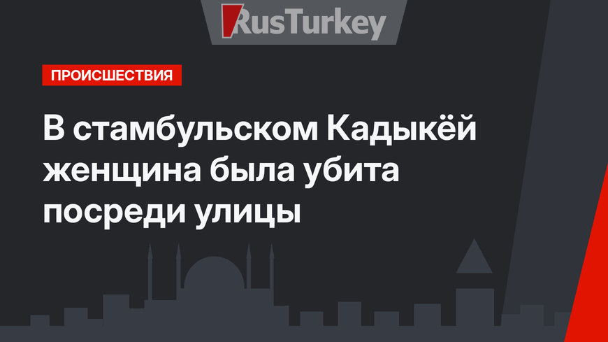 В стамбульском Кадыкёй женщина была убита посреди улицы