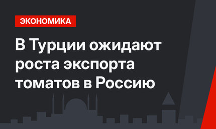 В Турции ожидают роста экспорта томатов в Россию