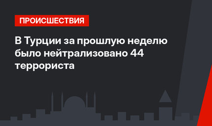 В Турции за прошлую неделю было нейтрализовано 44 террориста