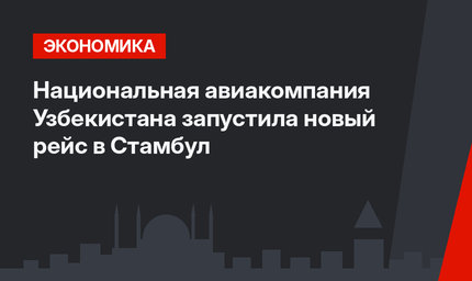 Национальная авиакомпания Узбекистана запустила новый рейс в Стамбул
