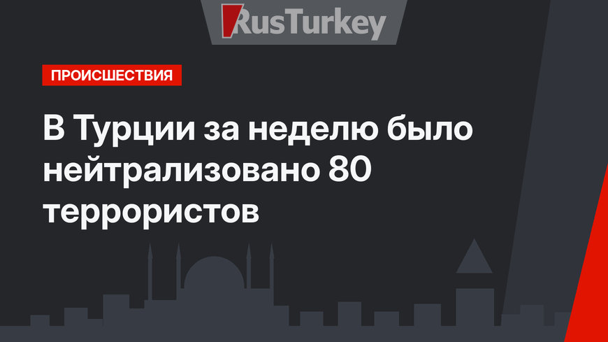 В Турции за неделю было нейтрализовано 80 террористов