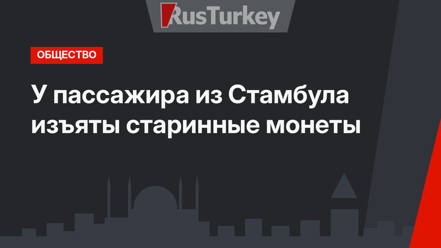 У пассажира из Стамбула изъяты старинные монеты