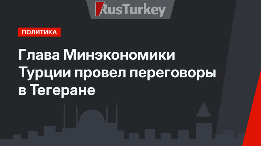 Глава Минэкономики Турции провел переговоры в Тегеране