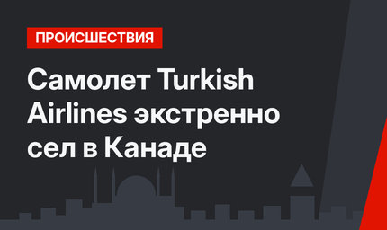 Самолет Turkish Airlines экстренно сел в Канаде
