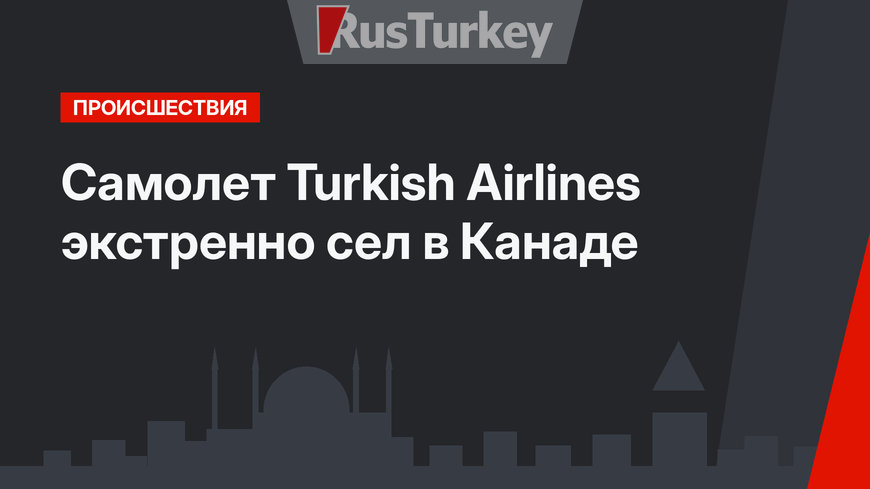 Самолет Turkish Airlines экстренно сел в Канаде