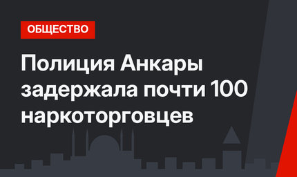 Полиция Анкары задержала почти 100 наркоторговцев
