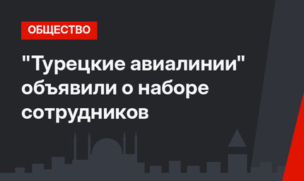 "Турецкие авиалинии" объявили о наборе сотрудников