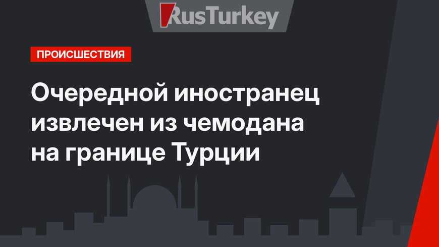 Очередной иностранец извлечен из чемодана на границе Турции