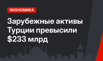 Зарубежные активы Турции превысили $233 млрд