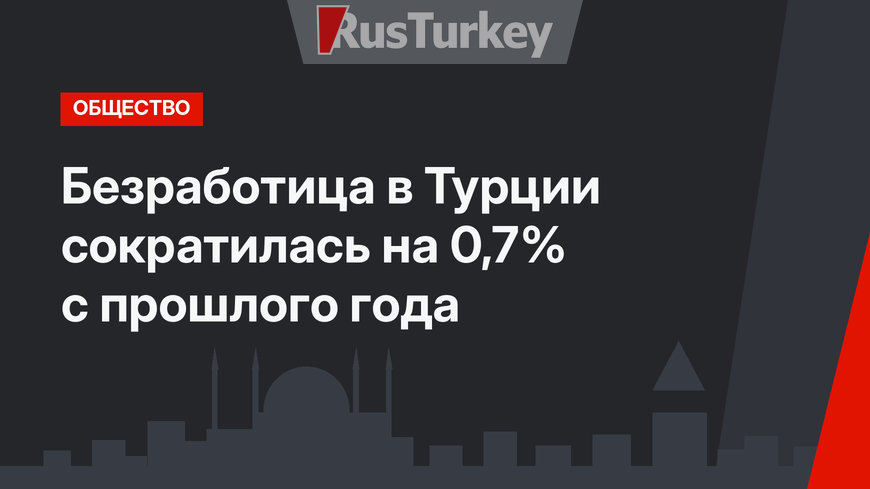 Безработица в Турции сократилась на 0,7% с прошлого года