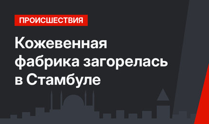 Кожевенная фабрика загорелась в Стамбуле