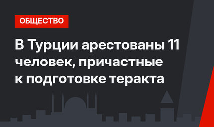 В Турции арестованы 11 человек, причастные к подготовке теракта