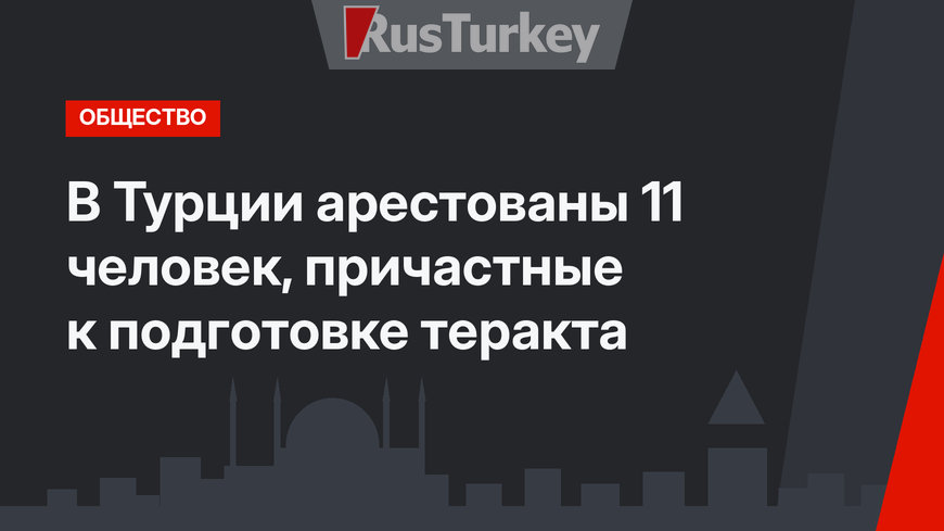 В Турции арестованы 11 человек, причастные к подготовке теракта
