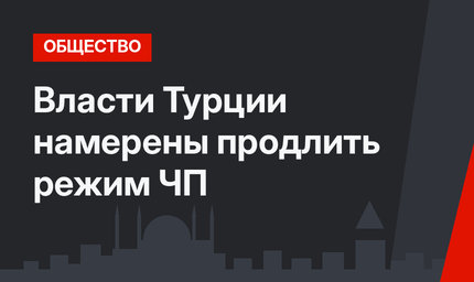 Власти Турции намерены продлить режим ЧП