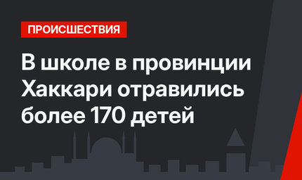 В школе в провинции Хаккари отравились более 170 детей