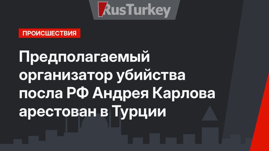 Предполагаемый организатор убийства посла РФ Андрея Карлова арестован в Турции‍