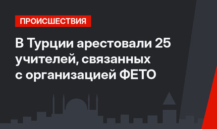 В Турции арестовали 25 учителей, связанных с организацией ФЕТО   