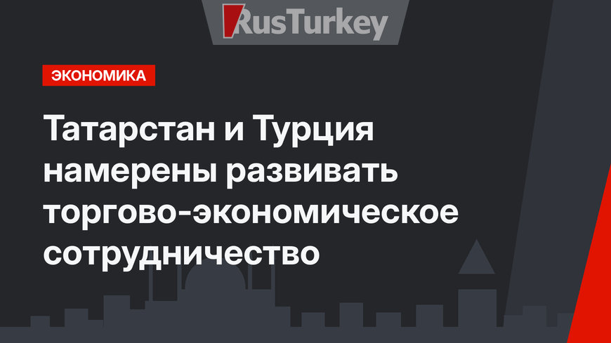 Татарстан и Турция намерены развивать торгово-экономическое сотрудничество