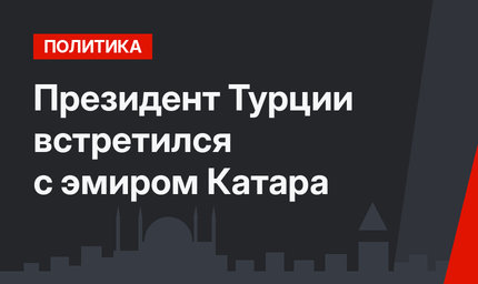 Президент Турции встретился с эмиром Катара