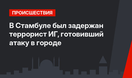 В Стамбуле был задержан террорист ИГ, готовивший атаку в городе