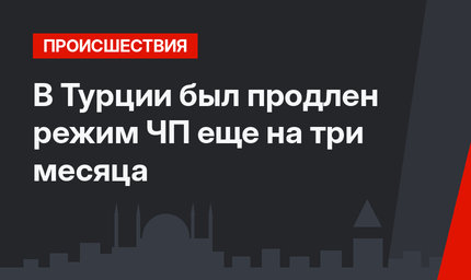 В Турции был продлен режим ЧП еще на три месяца