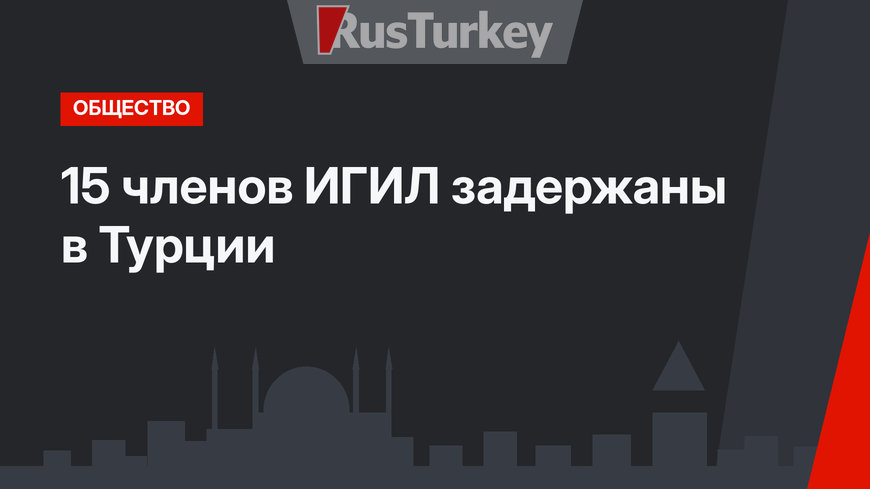 15 членов ИГИЛ задержаны в Турции