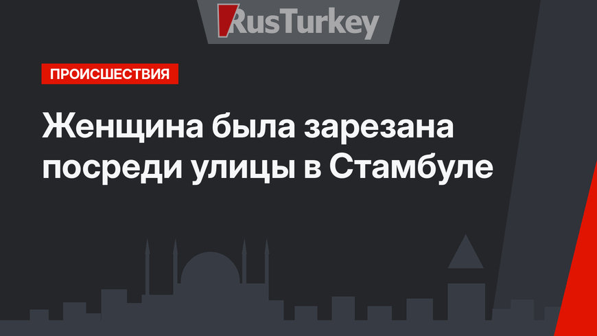 Женщина была зарезана посреди улицы в Стамбуле