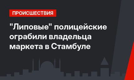 "Липовые" полицейские ограбили владельца маркета в Стамбуле