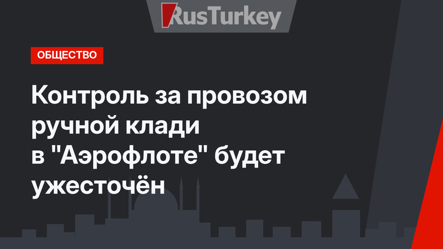 Контроль за провозом ручной клади в "Аэрофлоте" будет ужесточён