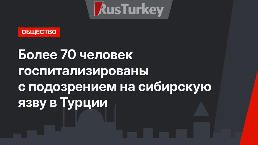 Более 70 человек госпитализированы с подозрением на сибирскую язву в Турции